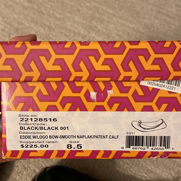 Tory Burch Eddie W/logo with Bow Ballet Flat - Picture 5 of 8